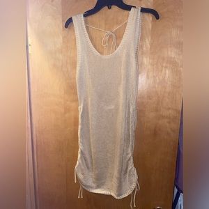 Crochet swim coverup dress